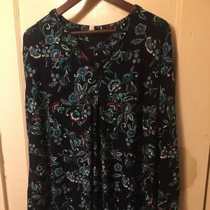 Blue paisley tunic